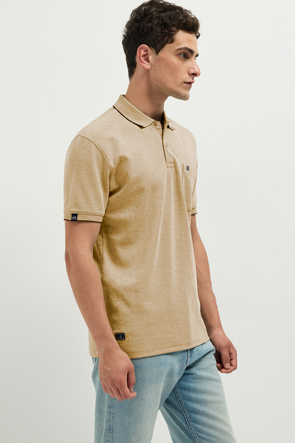 Ferro Dual-Tone Polo Dust Storm