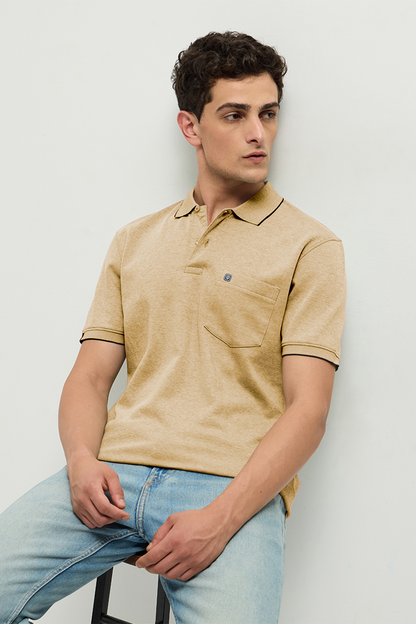 Ferro Dual-Tone Polo Dust Storm