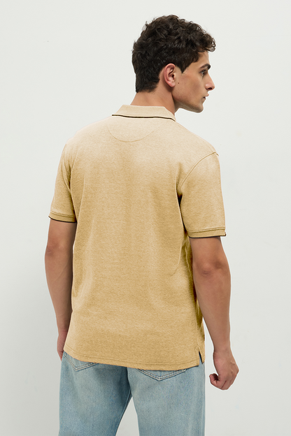 Ferro Dual-Tone Polo Dust Storm