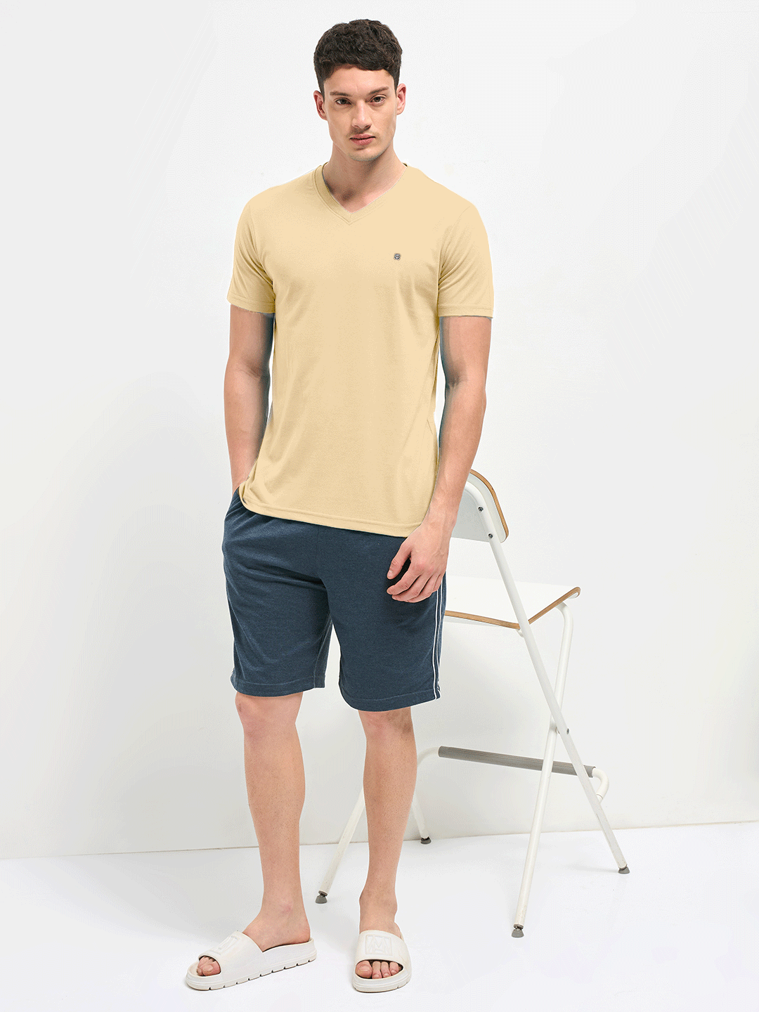 Lotto V-Neck Beige