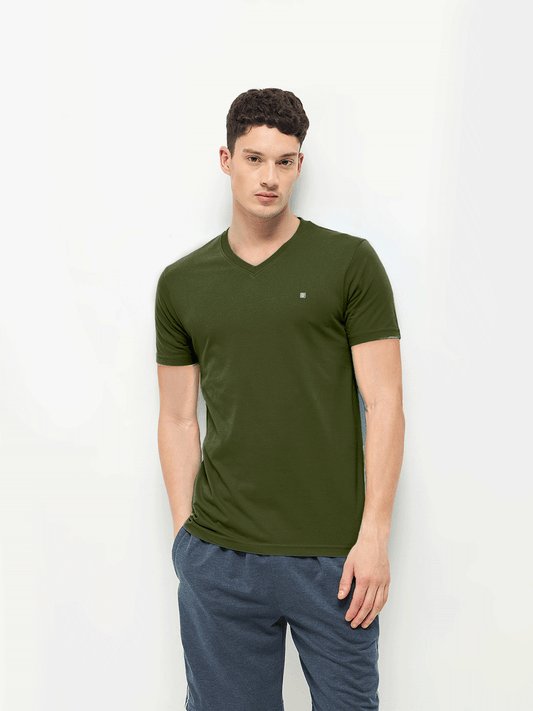 Lotto V-Neck Olive