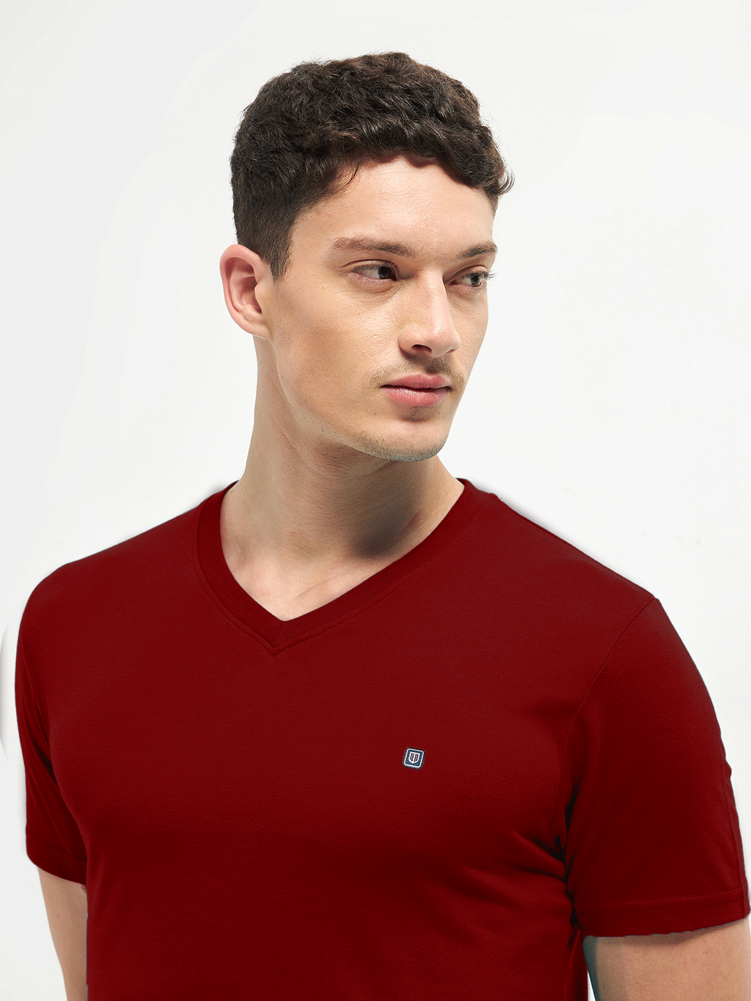 Lotto V-Neck Wine Red