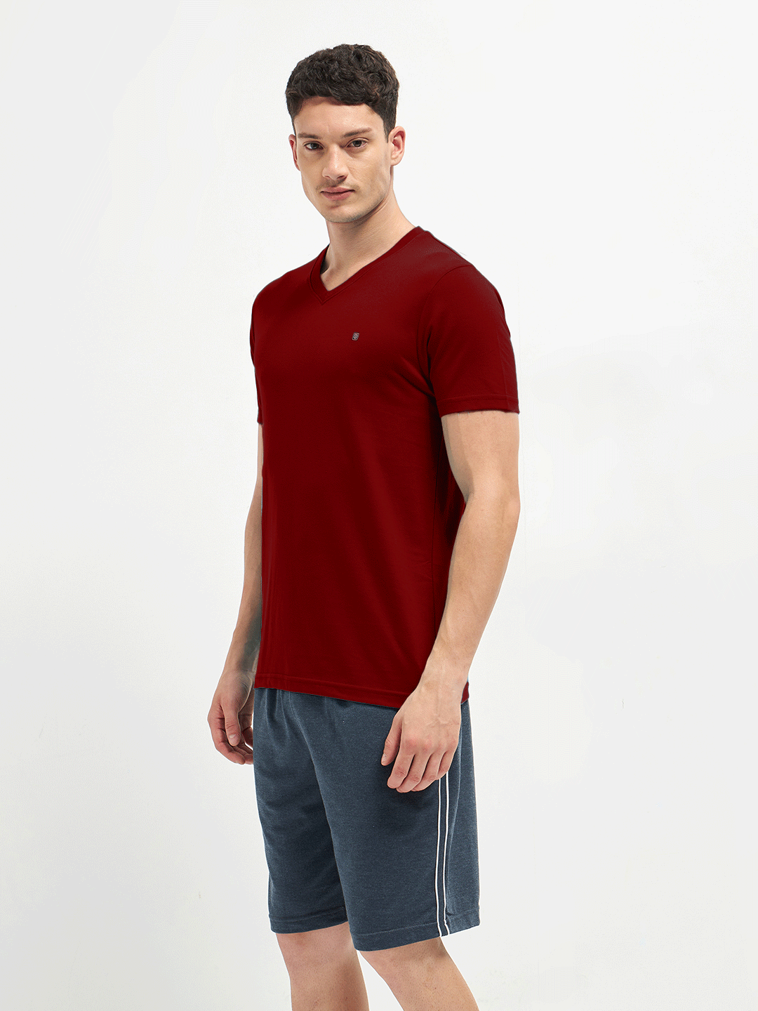 Lotto V-Neck Wine Red