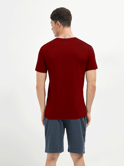 Lotto V-Neck Wine Red