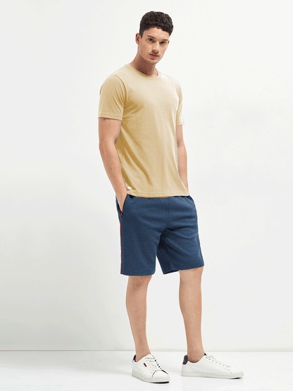 Motto Round Neck Beige
