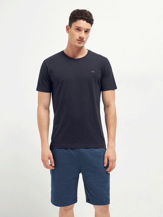 Motto Round Neck Dark Grey
