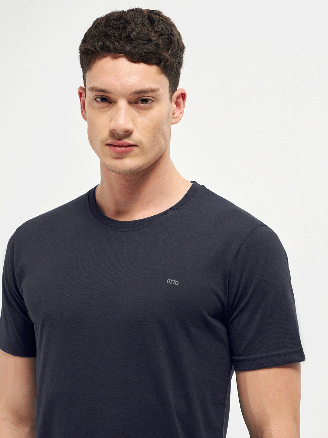 Motto Round Neck Dark Grey