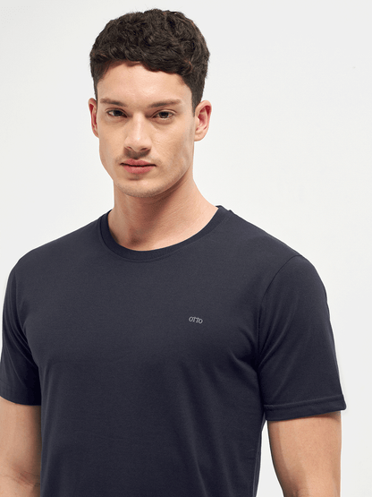 Motto Round Neck Dark Grey