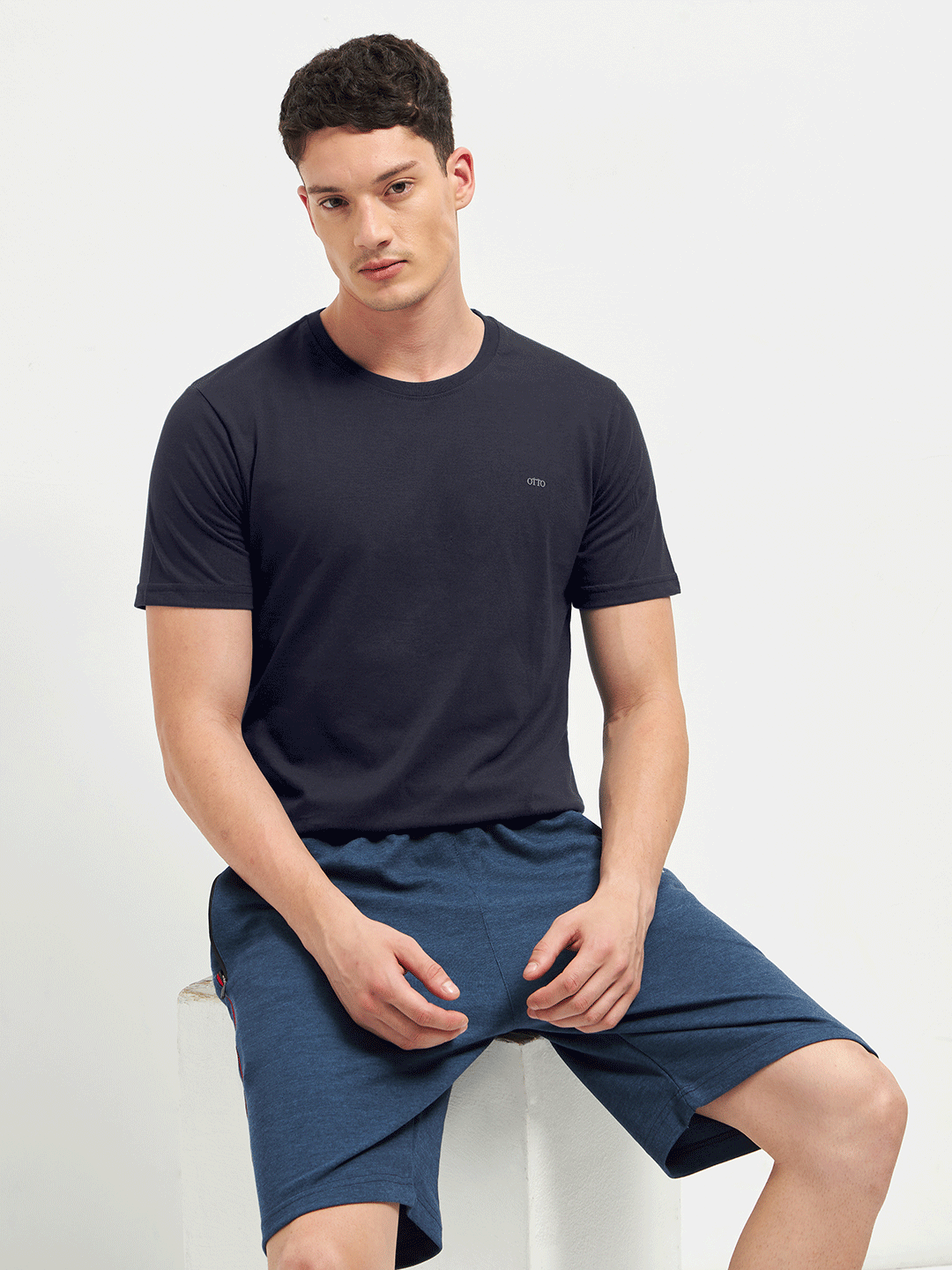 Motto Round Neck Dark Grey