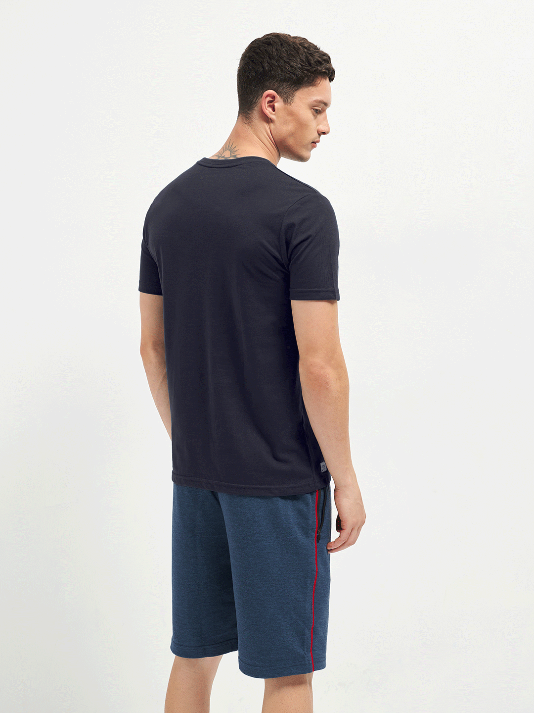 Motto Round Neck Dark Grey