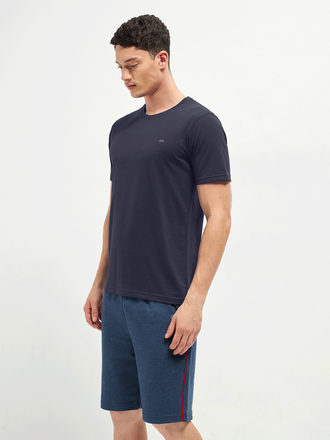 Motto Round Neck Dark Grey