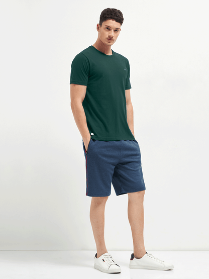Motto Round Neck Dark Teal