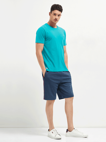 Motto Round Neck Sea Green