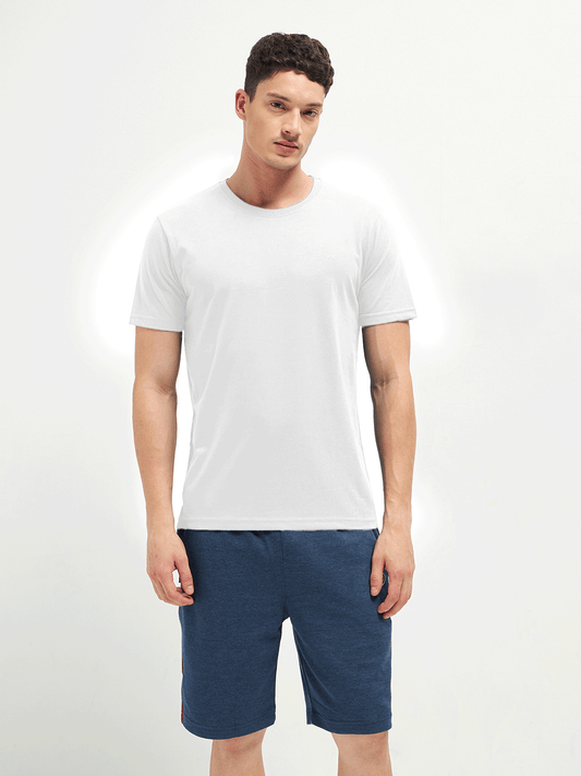 Motto Round Neck White