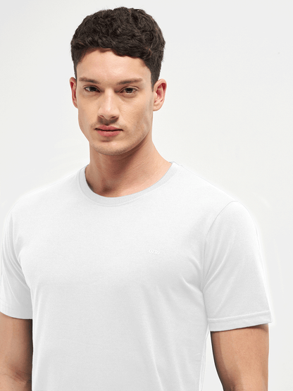 Motto Round Neck White