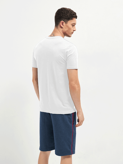 Motto Round Neck White
